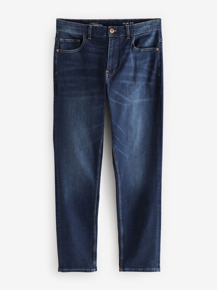 Blue Mid/Blue Light 2 Pack Slim Fit Classic Stretch Jeans - Image 8 of 13