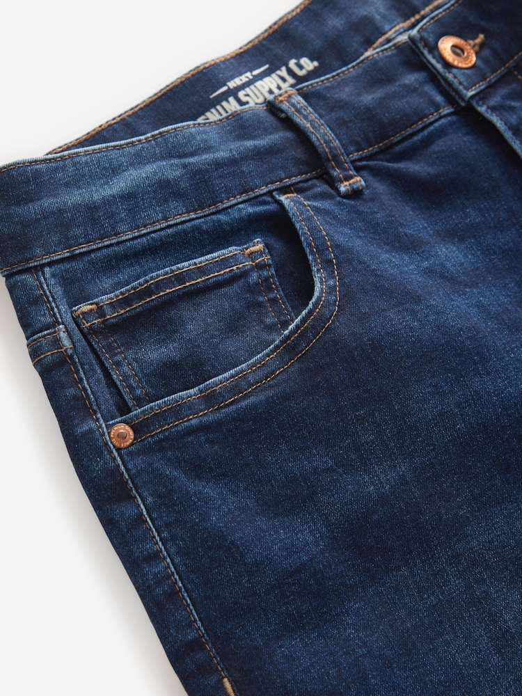 Bleu moyen/Bleu clair - Paquet 2 - Skinny Fit Classic Jeans extensibles - Image 10 of 13