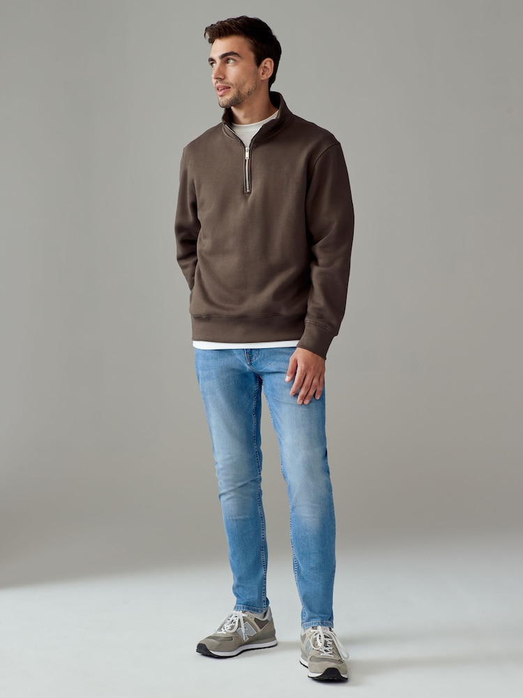 Bleu moyen/Bleu clair - Paquet 2 - Skinny Fit Classic Jeans extensibles - Image 4 of 13