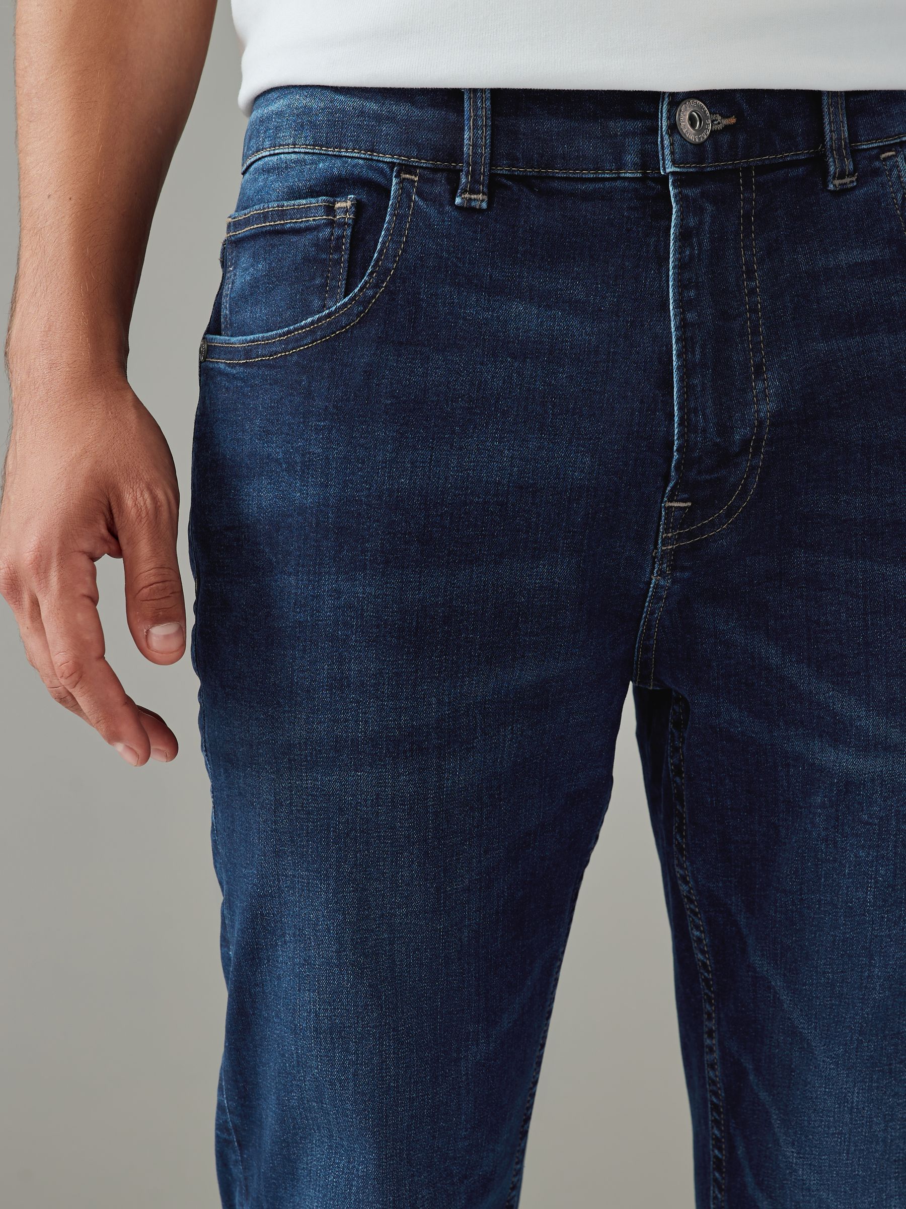 Jean Skinny Regular NEXT - Taille Mi-haute, Stretch, Effet Vieilli, 5 Poches - Incontournable Décontracté Pour Femme - 5