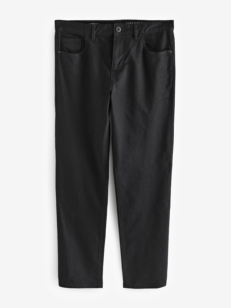 Blue Indigo Rinse/ Black Solid - Verpakking van 2 - Rechte, klassieke jeans met stretch - Image 10 of 14