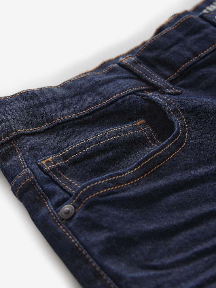 Blue Indigo Rinse/ Black Solid - Verpakking van 2 - Rechte, klassieke jeans met stretch - Image 12 of 14