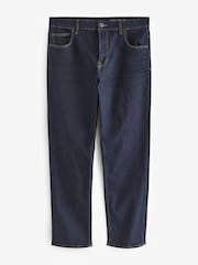 Blue Indigo Rinse/ Black Solid 2 Pack Straight Fit Classic Stretch Jeans - Image 9 of 14