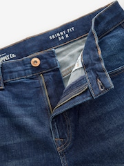 Blue Mid/Black 2 Pack Skinny Fit Classic Stretch Jeans - Image 11 of 12