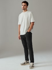 Blue Mid/Black 2 Pack Skinny Fit Classic Stretch Jeans - Image 5 of 12