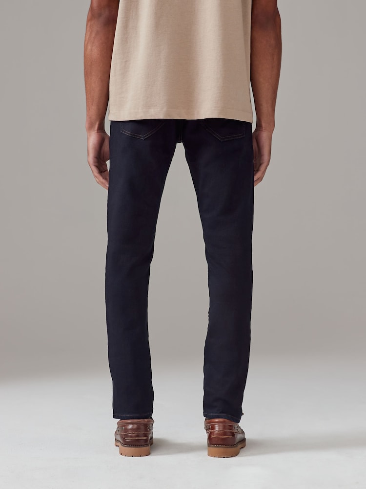 Blue Indigo Rinse Skinny Fit Comfort Stretch Jeans - Image 2 of 8