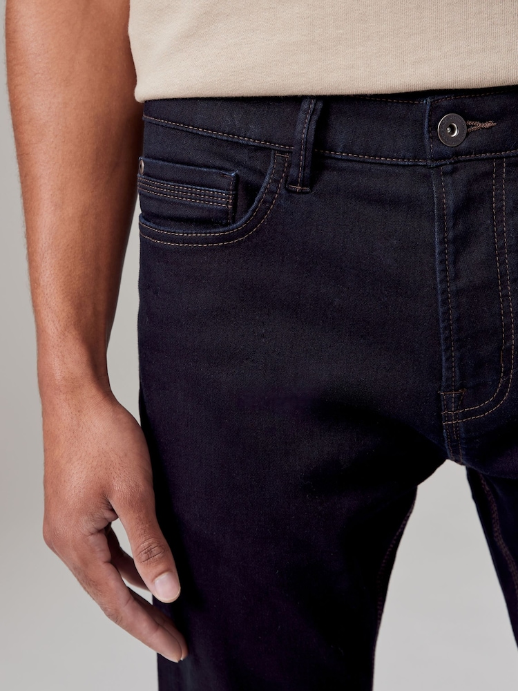 Bleu indigo rincé - Coupe fine - Jeans stretch de confort - Image 5 of 8