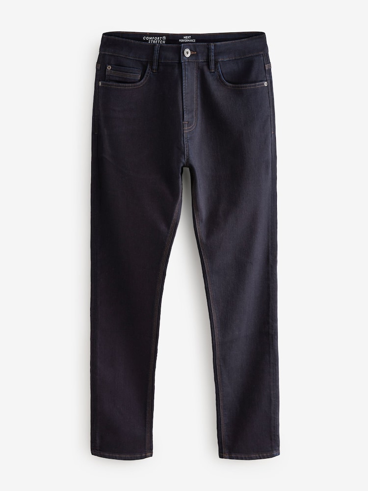 Bleu indigo rincé - Coupe fine - Jeans stretch de confort - Image 6 of 8