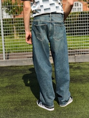 Mid Blue Vintage EDIT Barrel Jeans - Image 3 of 9