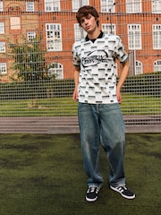 Mid Blue Vintage EDIT Barrel Jeans - Image 6 of 9