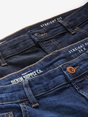 Blue Mid/Blue Indigo Rinse - Pack de 2 - Vaqueros elásticos clásicos de corte recto - Imagen 10 de 13