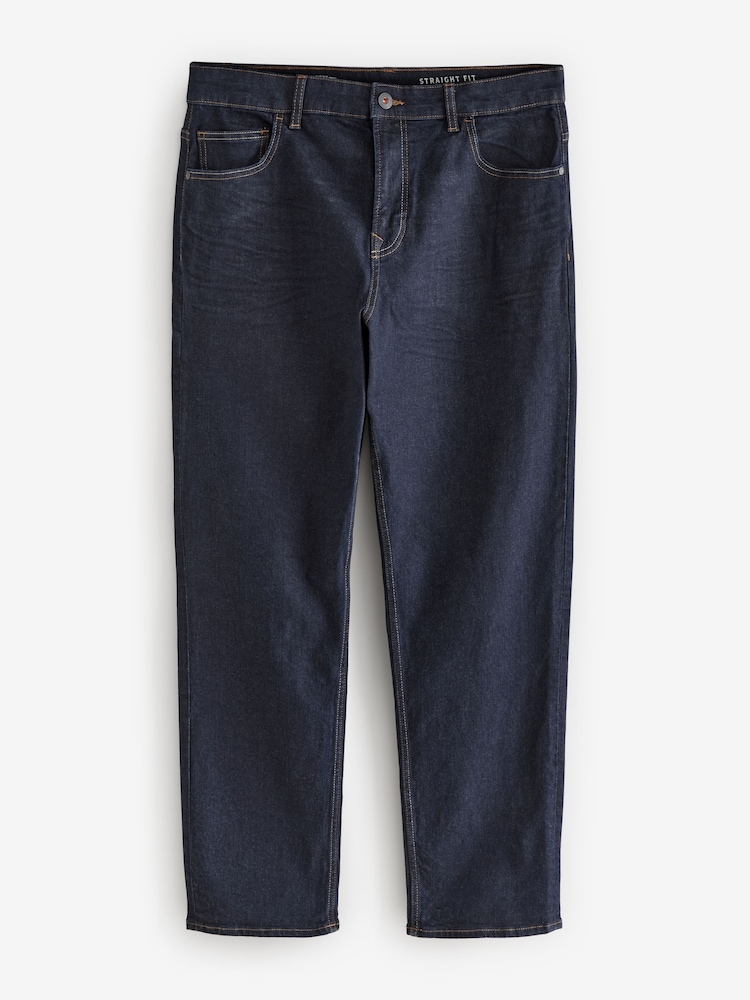 Blauw mid/donkerindigoblauw - Verpakking van 2 - Rechte, klassieke jeans met stretch - Image 9 of 13