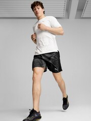 Puma White Mens Run Favorite T-Shirt - Image 3 of 7