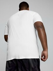 Puma White Mens Run Favorite T-Shirt - Image 4 of 7