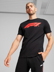 שחור - Puma חולצה עם לוגו ספורט מוטורי של F1® Ess, לגברים - Image 1 of 5
