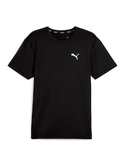 Puma Black Mens Run Cloudspun Short Sleeve Running Top - Image 4 of 5