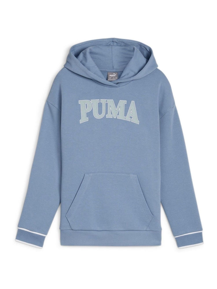 Puma Blue Girls Kids Squad Hoodie - Image 1 of 2 Puma Blue Girls Kids Squad Hoodie - Image 1 of 2