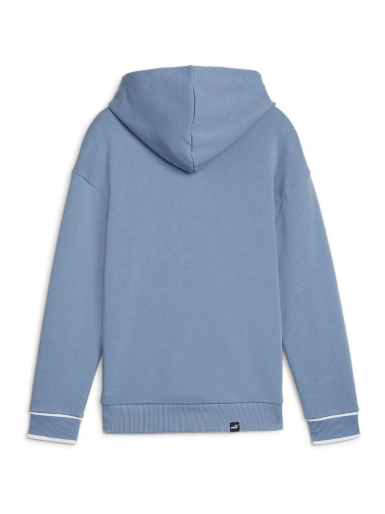 Puma Blue Girls Kids Squad Hoodie - Image 2 of 2 Puma Blue Girls Kids Squad Hoodie - Image 2 of 2