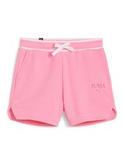 Puma Pink Girls Kids Squad Shorts - Image 1 of 2