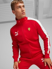 Puma Red Mens Scuderia Ferrari Race Iconic T7 Motorsport Jacket - Image 1 of 7