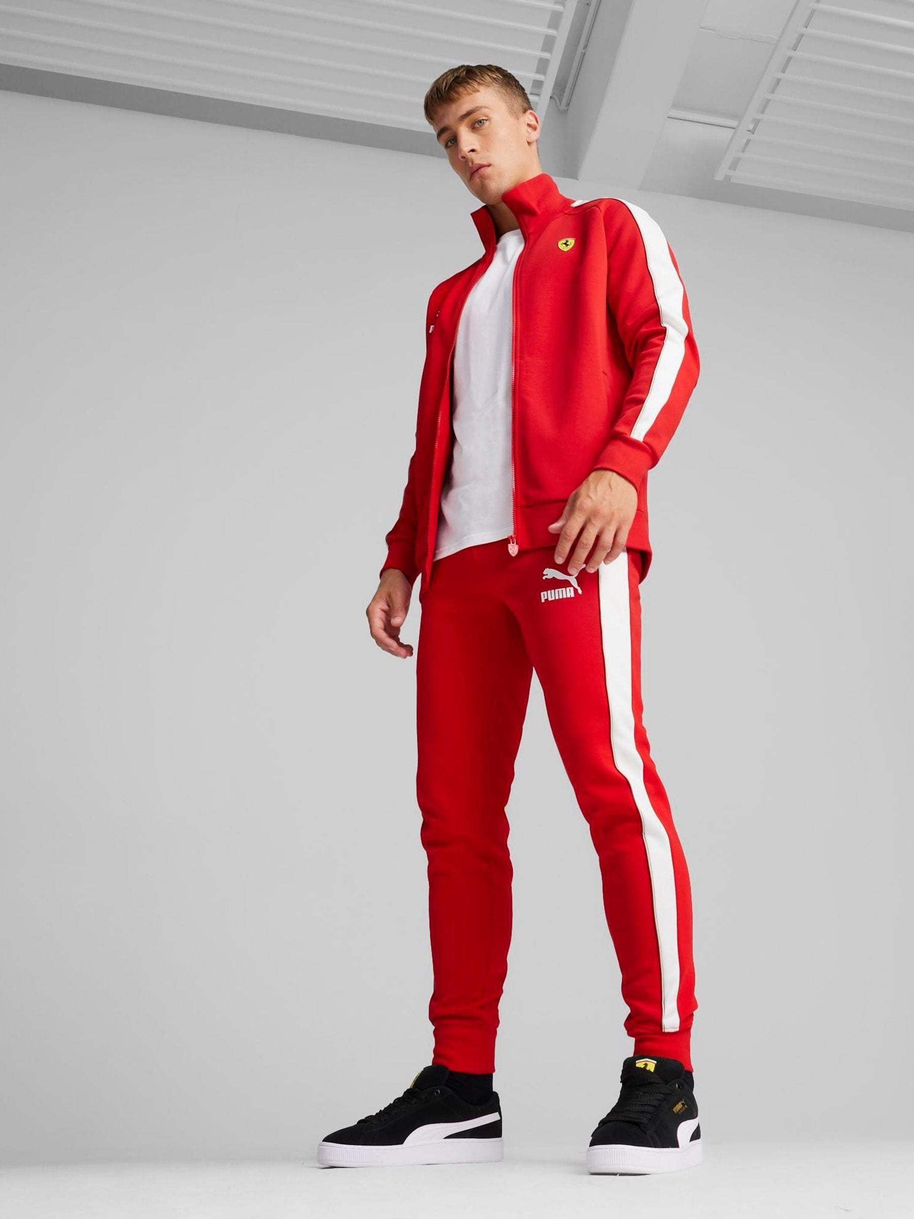 Buy Puma Red Mens Scuderia Ferrari Race Iconic T7 Motorsport