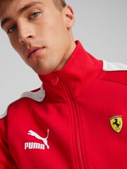 Puma Red Mens Scuderia Ferrari Race Iconic T7 Motorsport Jacket - Image 3 of 7
