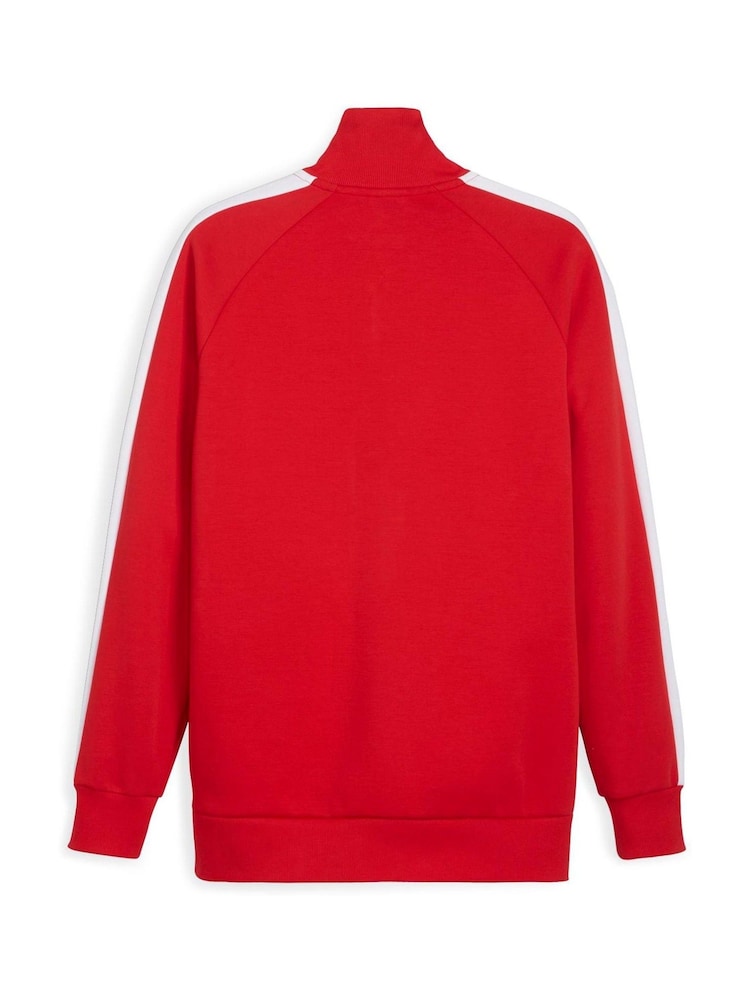 Puma Red Mens Scuderia Ferrari Race Iconic T7 Motorsport Jacket - Image 7 of 7