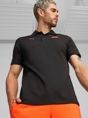 Puma Black Mens F1® Ess Logo Motorsport Polo Shirt - Image 1 of 5