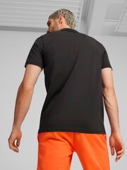 Puma Black Mens F1® Ess Logo Motorsport Polo Shirt - Image 2 of 5