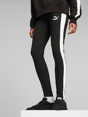 Puma Black Womens Iconic T7 Mid Rise Leggings - Image 1 of 6