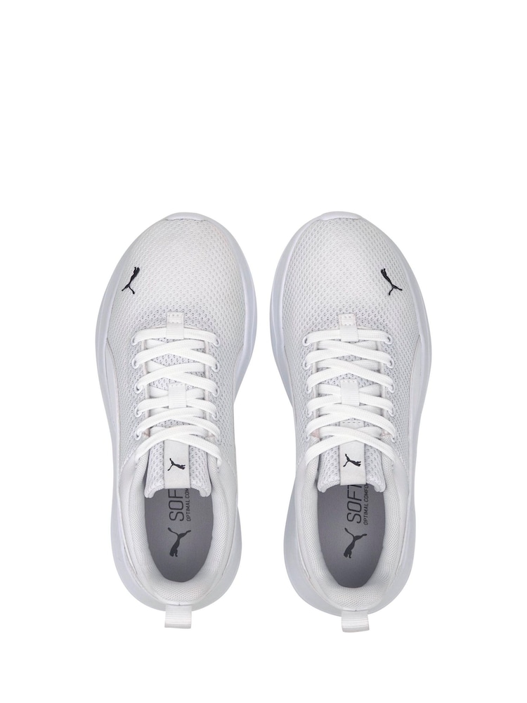 Puma White Anzarun Lite Youth Trainers - Image 2 of 3