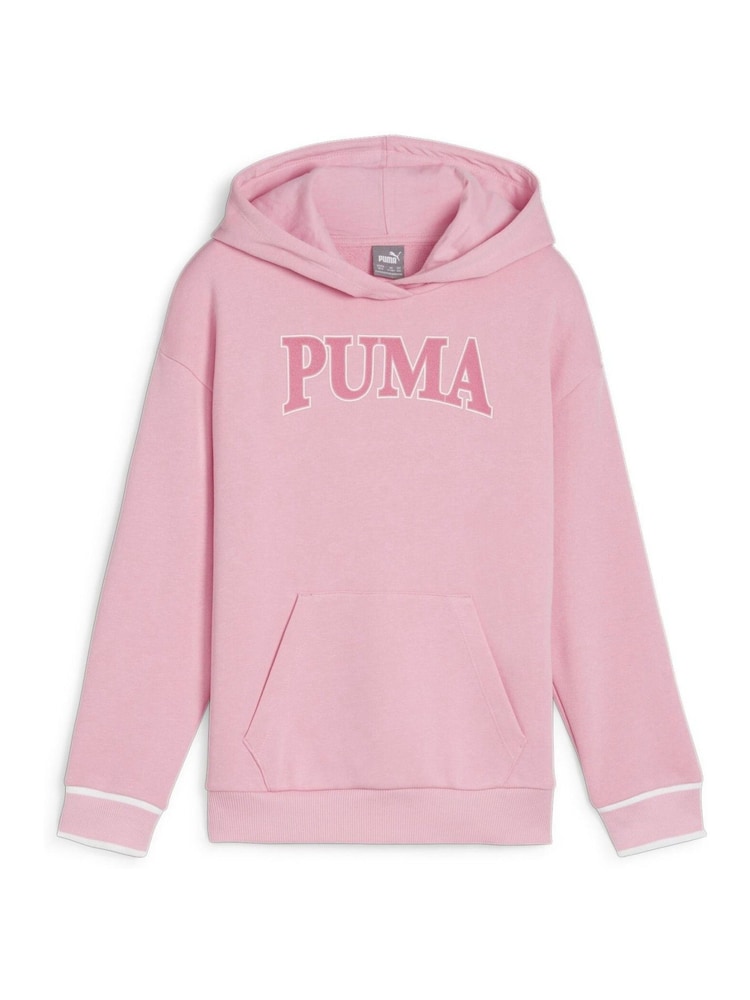 Puma Pink Girls Kids Squad Hoodie - Image 1 of 2