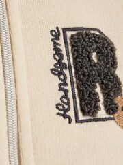 River Island Cream Baby Boys Varsity All-In-One - Image 3 of 4