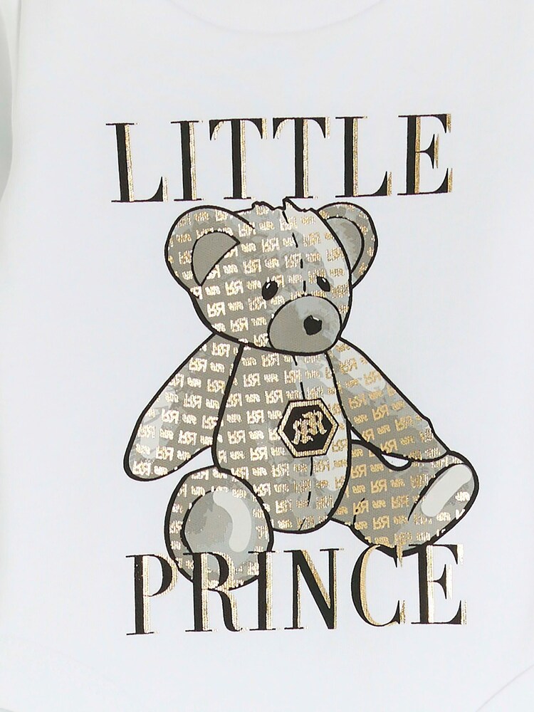 River Island White Baby Boys Bear Graphic Bodysuit - Image 3 of 3