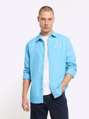River Island Blue Long Sleeve Shirt - Image 1 of 4