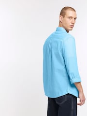 River Island Blue Long Sleeve Shirt - Image 2 of 4