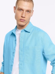 River Island Blue Long Sleeve Shirt - Image 3 of 4
