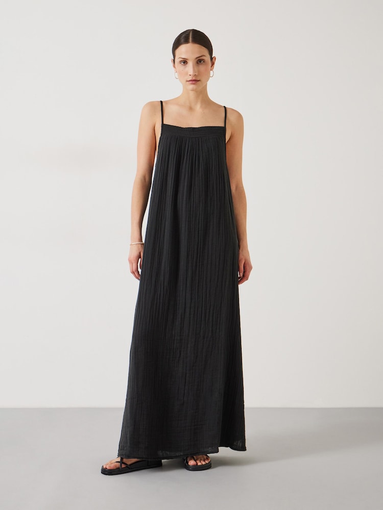 Hush Black Carmen Cami 100% Cotton Beach Dress - Image 1 of 6