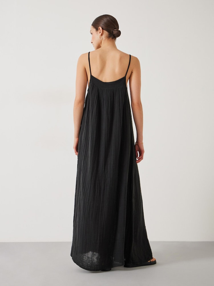 Hush Black Carmen Cami 100% Cotton Beach Dress - Image 2 of 6