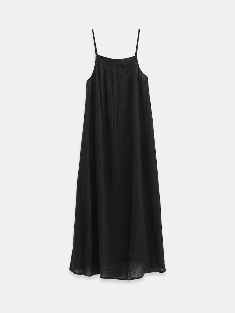 Negro - Vestido estilo camisero playero 100 % algodón Carmen de Hush - Imagen 6 de 6 Negro - Vestido estilo camisero playero 100 % algodón Carmen de Hush - Imagen 6 de 6