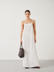 Hush White Carmen Cami 100% Cotton Beach Dress - Image 1 of 5