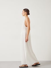Hush White Carmen Cami 100% Cotton Beach Dress - Image 3 of 5