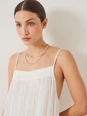 Hush White Carmen Cami 100% Cotton Beach Dress - Image 4 of 5