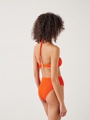 Hush Orange Stella Scallop Bandeau Bikini Top - Image 2 of 5