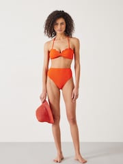 Hush Orange Stella Scallop Bandeau Bikini Top - Image 4 of 5