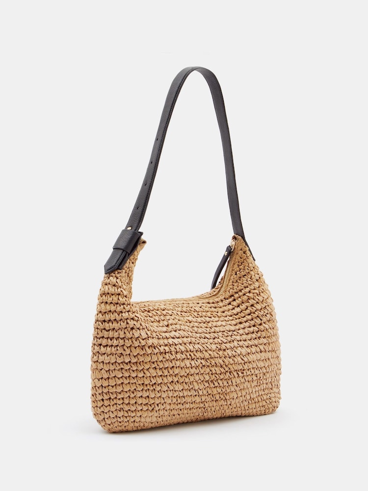 Hush Natural Sophie Straw Crossbody Bag - Image 2 of 3