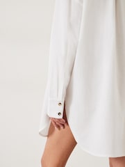 Hush White Skye Beach Shirt Dress - Image 3 of 5