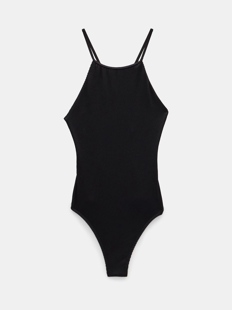 Hush Black Riley Rib Swimsuit - Image 6 of 6 Hush Black Riley Rib Swimsuit - Image 6 of 6