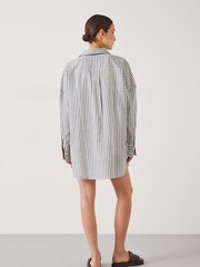 Hush Blue Skye Beach Shirt Dress - Image 3 of 5