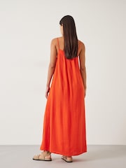 Hush Orange Carmen Cami 100% Cotton Beach Dress - Image 3 of 6